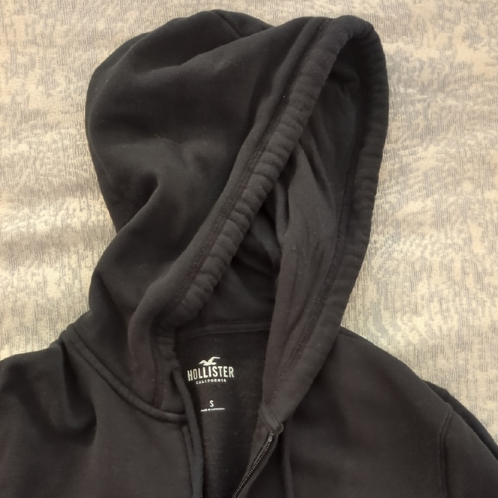 Hollister Classic Black Zip Up